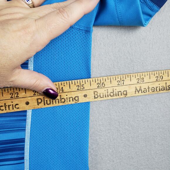 Tek Gear Men's Size XXL Dri Tek Athletic Tee Shirt Blue Space Dye Workout Gym - Picture 4 of 5